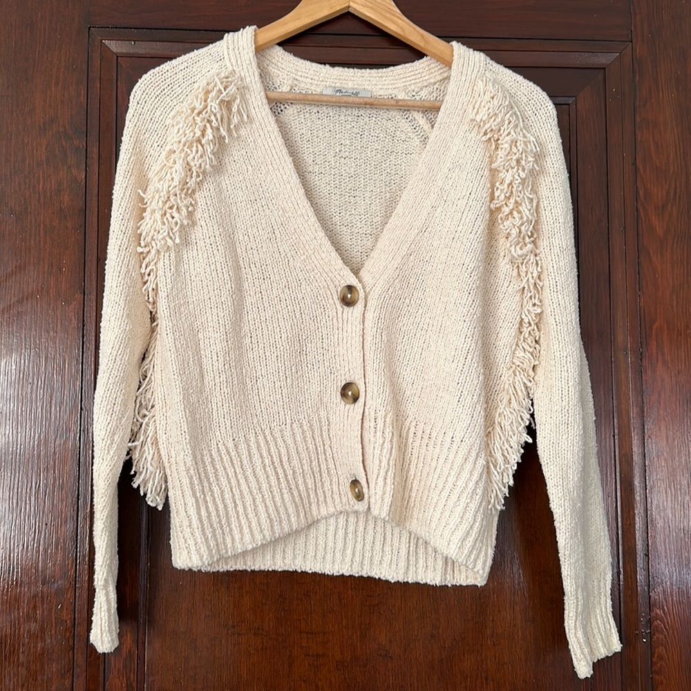 *Never Worn* Madewell Fringe sweater XS